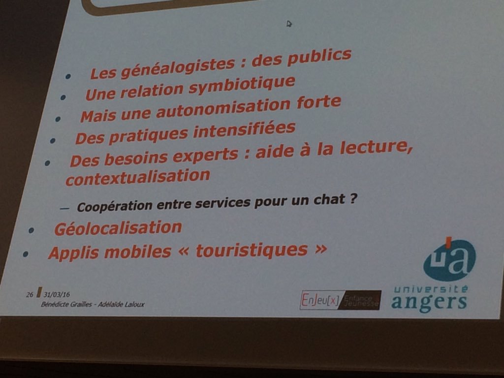 #AAFtroyes16 etude #genealogie en cours quel intérêt pour les archives ? https://t.co/9D4yrciXpt