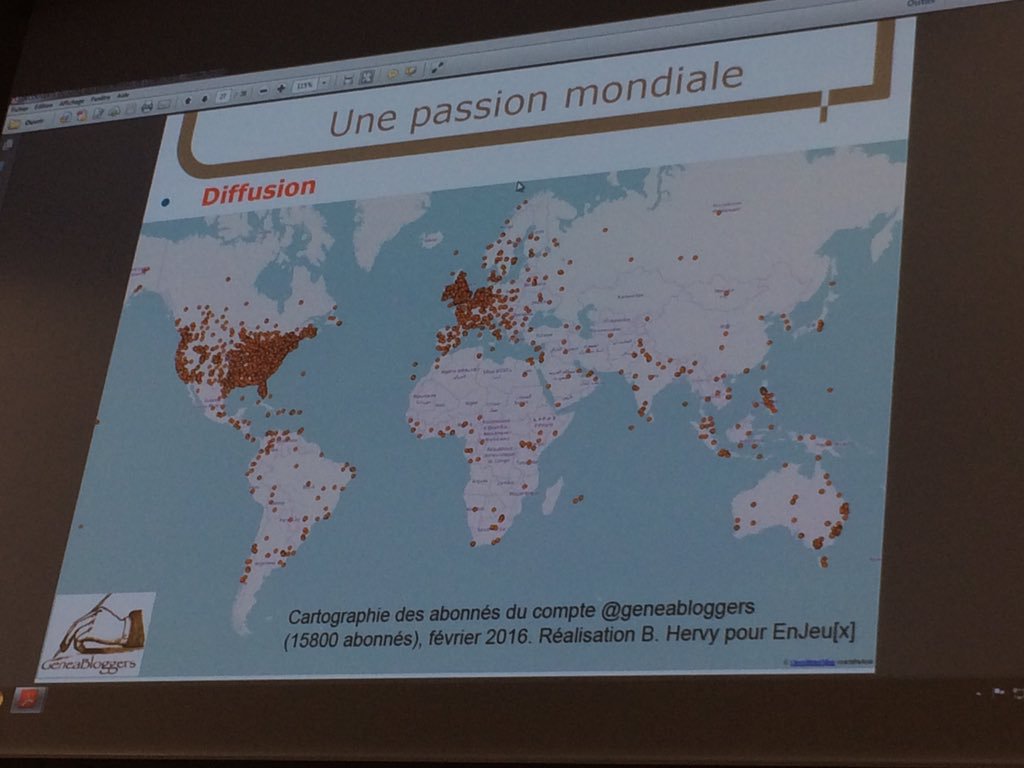 #AAFtroyes16 etude #genealogie en cours. #genealogie passion mondiale cartographie du compte @geneabloggers https://t.co/3qlJGm14w1