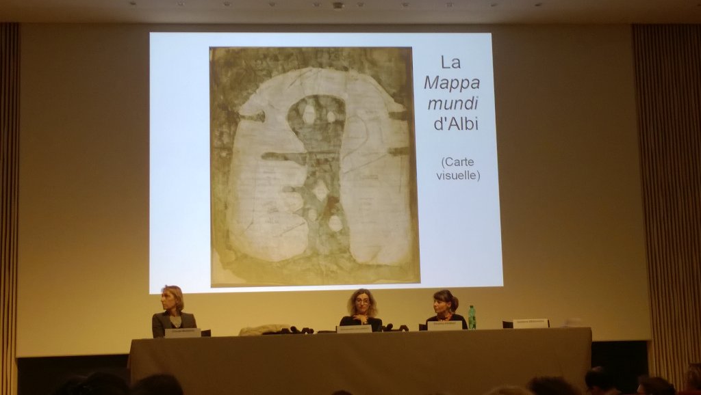 La mappa mundi d'Albi, pas évidente à valoriser auprès du grand public #BiblioPat16 https://t.co/7sN0n3IDKB