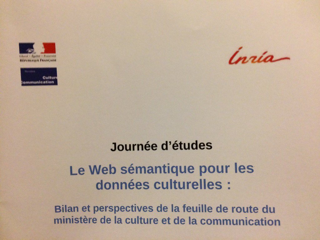 Ce 12/12, @Inria signe une nouvelle convention de partenariat avec le Ministère de la Culture. #WebSemMCC https://t.co/suqnuX4E9g