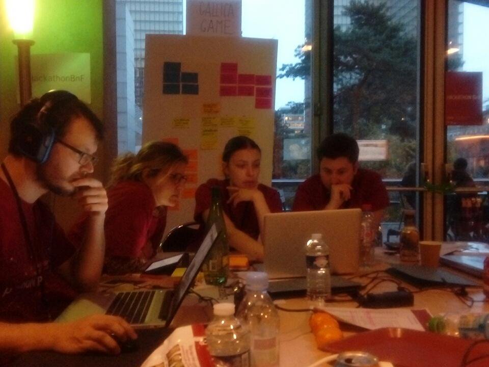 #hackathonBnF Work in progress pour la team Gallica game ! https://t.co/klD2AEFnfQ