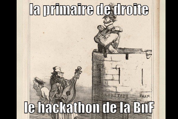 #HackathonBnF en trending topic sur Paris pendant les primaires. Petites victoires de la culture cc @gallicalol https://t.co/iQhLtkxSfB
